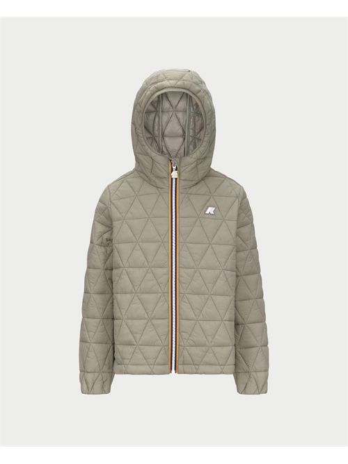 K-way girls' Madlaine quilted short jacket K-WAY | K6132LW-P. MADLAINE633